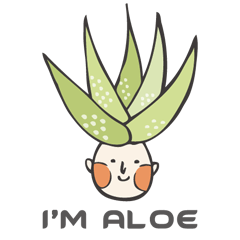 [LINEスタンプ] aloe vera boy