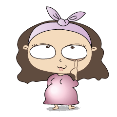 [LINEスタンプ] pregnant woman murmur