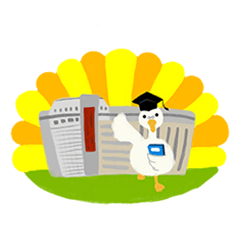 [LINEスタンプ] NCHU Library daily life