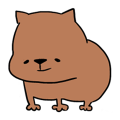[LINEスタンプ] ゆるいウォンバット