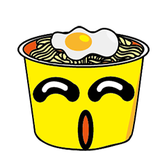 [LINEスタンプ] Instant noodles Brother