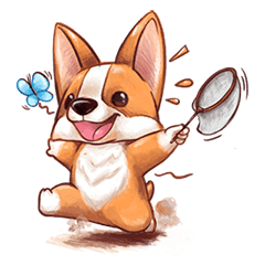 [LINEスタンプ] Gwen The Corgi