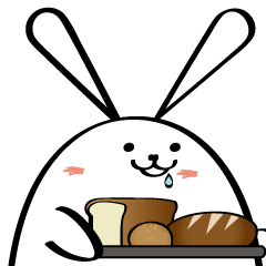 [LINEスタンプ] 食う寝る遊ぶ、うさぎの日常