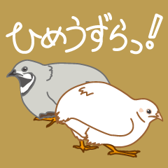 [LINEスタンプ] ひめうずらっ！