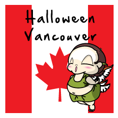 [LINEスタンプ] Halloween Vancouver Canada