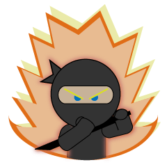 [LINEスタンプ] Popo the Ninja