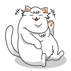 [LINEスタンプ] ねこのマエガミ