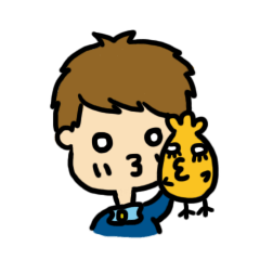 [LINEスタンプ] Boy and chick