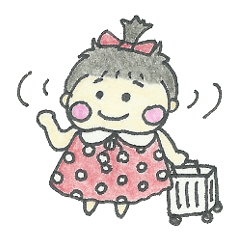 [LINEスタンプ] まるっこあかちゃん