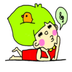 [LINEスタンプ] みどりchan