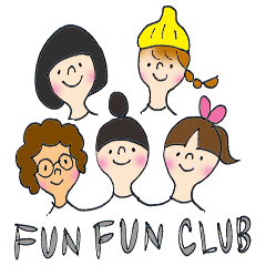 [LINEスタンプ] fun fun club