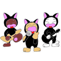 [LINEスタンプ] パンク猫4～秋の夜長を満喫します～