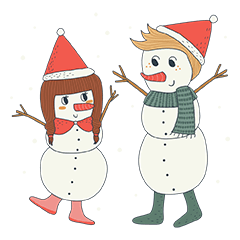 [LINEスタンプ] Icy and Flaky