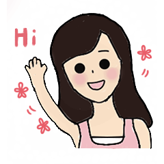 [LINEスタンプ] lovely girl, Fanny