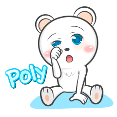 [LINEスタンプ] Polar Bear "Poly"