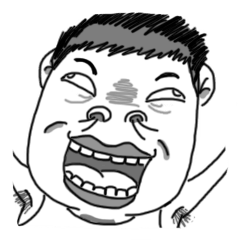 [LINEスタンプ] Fat face