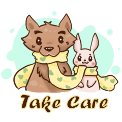 [LINEスタンプ] Wolf＆Bunny 137