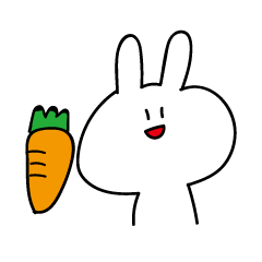 [LINEスタンプ] ぼくんちのうさぎ