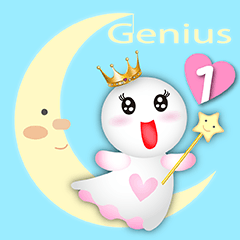 [LINEスタンプ] Sunny Genius-Prince ＆ Princess-1