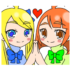 [LINEスタンプ] レジーちゃん＆ライちゃん 