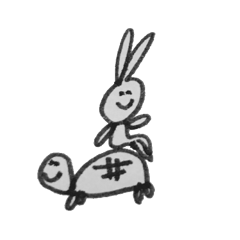 [LINEスタンプ] 福岡弁のうさぎさんとかめさん