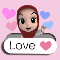 [LINEスタンプ] Nada Muslim Hijab2の画像（メイン）