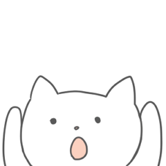 [LINEスタンプ] しろねこ会話