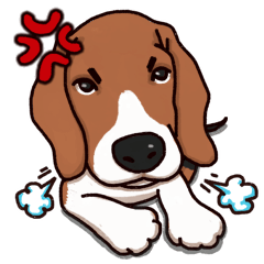 [LINEスタンプ] Sticky Beagle
