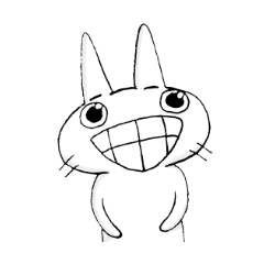 [LINEスタンプ] うさぎのギル