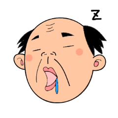 [LINEスタンプ] single-word old man