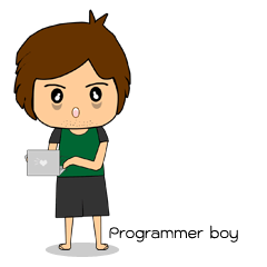 [LINEスタンプ] Programmer Boy