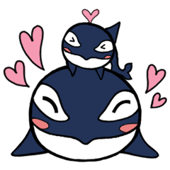 [LINEスタンプ] Whale Done！！！