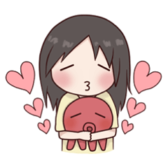 [LINEスタンプ] Diko octopus and her partner