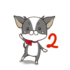 [LINEスタンプ] ちわ犬2