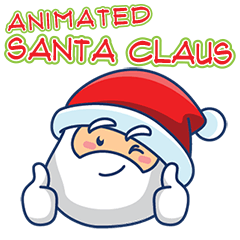 [LINEスタンプ] Animated Cute Santa Claus