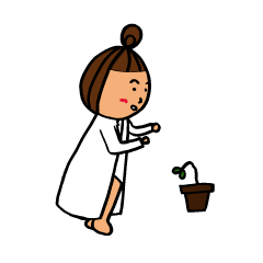 [LINEスタンプ] 植物大好きすみれちゃん