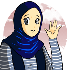 [LINEスタンプ] Hijab Story