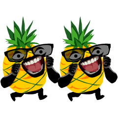 [LINEスタンプ] Happy Pineapple