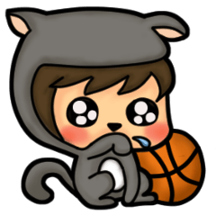 [LINEスタンプ] sunny baby likes basketball ！！！