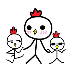 [LINEスタンプ] Stick Chick