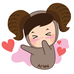 [LINEスタンプ] Aries Girl - HoroGang