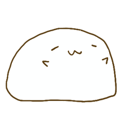 [LINEスタンプ] 気の抜けるゆるもち（？）