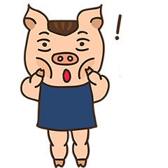 [LINEスタンプ] muscle pig A-FEI