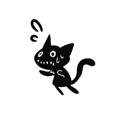 [LINEスタンプ] Shadow cat2