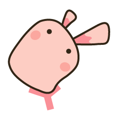 [LINEスタンプ] wooden usagi(rabbit)