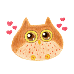 [LINEスタンプ] ハッピーバード - OWL - FAT DU DU