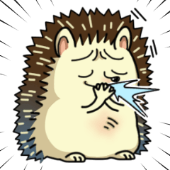 [LINEスタンプ] 不幸を笑い飛ばすハリネズミ