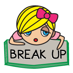 [LINEスタンプ] Miss Lilly with Break Up messages