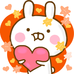 [LINEスタンプ] うさひな ☆秋☆