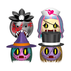 [LINEスタンプ] Aroma Monster (party)